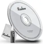 Reshow Laser-Linsen-Disc-Reinigungsset Für CD & DVD-Player, Schonende Reinigung Ohne Kratzer Auf Der Optik - Inklusive Mikrofaser-Tuch, Reinigungs-Disc Und Reinigungslösung