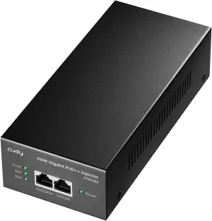 Cudy POE300 60W PoE Injektor + /PoE Gigabit, Netzteil bis 60 W, RJ-45 geschirmt 