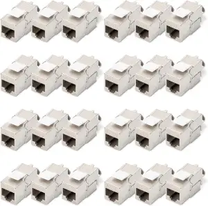 DIGITUS Keystone-Modul Cat-6A Geschirmt - 24 Stück - RJ45-Buchse - 500 MHz 10GBa