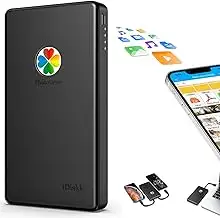 iDiskk 2 TB (2000 GB) Externe Lightning-iPhone-Festplatte, MFi-Zertifiziert, 3-i