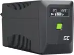 Greencell UPS 650VA 360W PowerProof mit LCD-Display – Modifizierte Sinuswelle, Stromschutz für Geräte, 12V/7Ah Akku, Überspannungsschutz, Notstromversorgung für Haushaltsgeräte, USB/RJ45, 2X Schuko