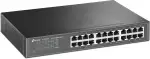 TP-Link TL-SG1024D 24 Port Gigabit Netzwerk Switch (Rackmount, 48Gbit/s Switching-Kapazität, 24*RJ-45 Ports, Metallgehäuse, IGMP-Snooping, unmanaged, Plug-und-Play) schwarz