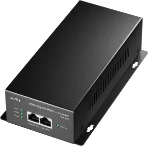 Cudy POE350 90W Gigabit PoE++ Injektor, 10/100/1000Mbps Poe Adapter, Kompatibel 