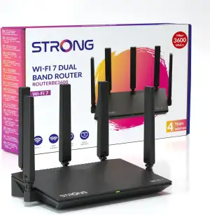 STRONG BE3600 Dual-Band Wi-Fi 7 Router, bis zu 3,6 Gbit/s, MLO Unterstützung, In