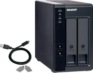 QNAP TR-002 2 Bay Desktop NAS Expansion - Optional Use as a Direct-Attached Stor