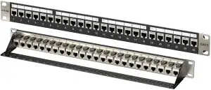 FGB 10Gbps 1U Patchpanel mit 24 Anschlüssen und Cat7 RJ45 geschirmter Keystone-K