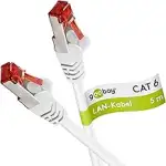 Goobay 92761 CAT 6 Kabel Lan Netzwerkkabel für Gigabit Ethernet S-FTP doppelt geschirmtes Patchka...