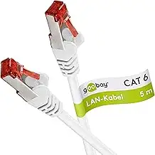 Goobay 92761 CAT 6 Kabel Lan Netzwerkkabel für Gigabit Ethernet S-FTP doppelt ge