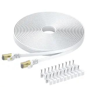 BUSOHE Cat 8 Ethernet-Kabel 20m, Hochgeschwindigkeits- Gigabit RJ45 LAN Netzwerk