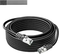 10 Gigabit CAT 6 Netzwerkkabel 5 m,für Außen&Innenbereich,99,99% reines Kupfer(O