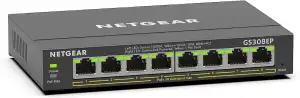 Netgear GS308EP PoE Switch 8 Port Gigabit Ethernet LAN Switch PoE+ 62W Plus (Man