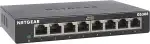 NETGEAR GS308 LAN Switch 8 Port Netzwerk Switch (Plug-and-Play Gigabit Switch LAN Splitter, LAN Verteiler, Ethernet Hub lüfterlos, Robustes Metallgehäuse mit EIN-/Ausschalter), Schwarz