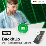Backup Software Nero BackItUp – Datensicherung mit Auto-Backup, Cloud-Sicherung, Recovery & Datenrettung | inkl. USB-Stick | Lifetime Lizenz | 1 PC | Windows 11/10/8/7