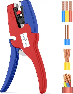 Doplop Abisolierzange Automatisch Kabelabisolierer Kabelabisolierer für Elektroinstallation, KFZ & Elektronik [AWG 32-7/0.03-16mm²]