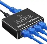 LAN Switch 1 Auf 4 1000Mbps Netzwerk Ethernet Splitter 4 Port Aluminium Gigabit Switch RJ45 mit T...