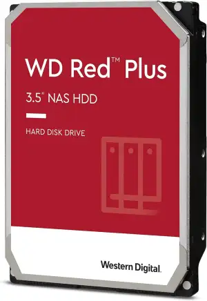 WD Red Plus interne Festplatte NAS 12 TB (3,5'', Workload-Rate 180 TB/Jahr, 7.20