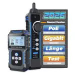 Netzwerkkabeltester, 60V PoE-Erkennung 350m Kabellängenmessung & Gigabit-Unterstützung, Ultimatives Werkzeug zur Fehlerbehebung in Rechenzentren Tracker (Black)
