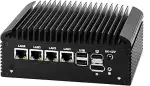 Lüfterlos Mini PC N150 Firewall Appliance Industrial Micro Office, 4 x 2.5Gbit LAN + 2 RS232 Com,...