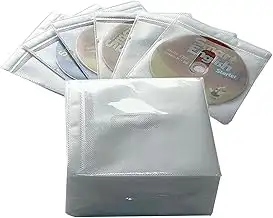 100 Stück CD-DVD-Schutzhüllen, Doppelseitige Standard-Kunststoffhülle für CD, für CD- und DVD-Auf...