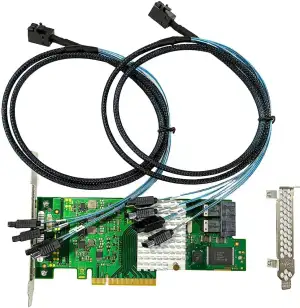 SAS-HBA-Karte, kompatibel mit LSI 9300-8i IT-Modus und D3307 PCIe SATA, unterstü