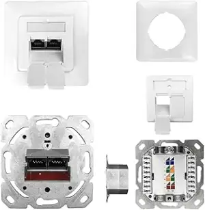 ProfiPatch Netzwerkdose Cat6A Netzwerkdose Unterputz 500MHz LAN Dose CAT7,CAT6A,
