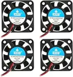 4er Pack 12V 40mm Lüfter Leise - DC Axiallüfter 40x40x10mm (4010) mit 15cm Kabel - Für PC, 3D Dru...
