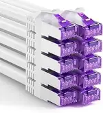 FGB 10Gbps Patchkabel 0,25m x10, RJ45 Netzwerkkabel CAT 7, (SFTP PIMF Schirmung) Kupferkabel Ethe...