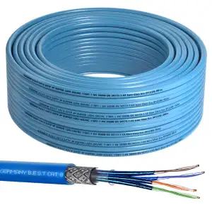 Germany B.e.s.t 25M CAT 8 Netzwerkkabel Verlegekabel Kupfer LAN Kabel Ethernetka