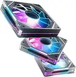 AsiaHorse RGB PC Lüfter 120MM Gehäuselüfter 3Stück [Infinity Mirror] [HDB] 1800RPM 5V3PIN ARGB un...