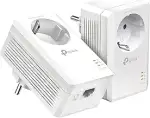 TP-Link Powerline Adapter Set TL-PA7017P KIT(1000Mbit/s, mit Steckdose, Gigabit-Port, Plug&Play, ...