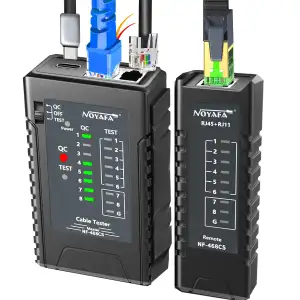 NF-468CS Netzwerkkabeltester RJ45/RJ11/CAT5/CAT6/CAT5E/CAT6A/CAT7/POE-Test UTP/S