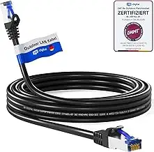 HB-DIGITAL 20m CAT 6a Outdoor LAN Kabel Netzwerkkabel Patchkabel IP66 - GHMT Zer