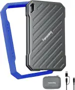 fanxiang Externe 1TB SSD Festplatte, Bis zu 2000MB/s, 20Gbps USB 3.2 Gen 2x2 Typ-C, IP68 Wasser- und Staubdicht, Stoßfest, Tragbare SSD für iPhone 15/16/17, PS5/PS4 (Pro), Xbox, PC & Laptop – PS2100