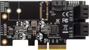 ZimaBoard PCIe zu 5-Port SATA III Adapter, JMB585 Chipsatz, PCIe 3.0 SATA Erweit