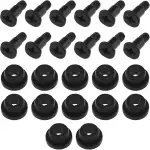 Create idea 12 Stück 3,5-Zoll-Festplattenschraube mit Gummi-Unterlegscheiben-Set Stoßdämpfende Schraube für 3,5-Zoll-HDD-SSD-Computergehäuse