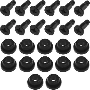Create idea 12 Stück 3,5-Zoll-Festplattenschraube mit Gummi-Unterlegscheiben-Set