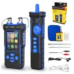 NOYAFA NF-8508 Netzwerkkabeltester mit Optischem Leistungsmesser, Ethernet Kabeltester, RJ45/RJ11 Port Tester, VFL PoE QC Test Kabelprüfer NCV Längentest, Wire Mapping für CAT5/CAT6 Kabel (NF-8508)