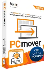 LAPLINK PCmover Professional 11 – Migration Software, für Dateien, Ordner & Programme, 5 Gbps Super Speed USB 3.0 Kabel, Automatisch, 1x Nutzung