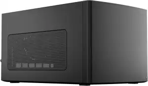 Fractal Design Node 304 Mini-ITX Gehäuse – Kompaktes Design, Erweiterbares Innenleben, USB 3.0 Frontpanel, Schwarz