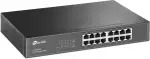 TP-Link TL-SG1016D 16-Port Gigabit-/Netzwerk Switch (Rackmount, 32Gbit/S Switching-Kapazität, Geschirmte RJ-45 Ports, Metallgehäuse, Igmp-Snooping, Unmanaged, Plug-und-Play) Schwarz