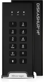 iStorage diskAshur M2 2TB - PIN-authentifizierte, hardwareverschlüsselte USB 3.2 Portable SSD - Ultraschnell - FIPS-konform - Robust und tragbar