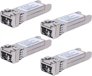 4 Stück 10G Sfp LC MMF300m 10GBase-SR SFP+ Transceiver, 10G 850nm MMF, bis zu 30