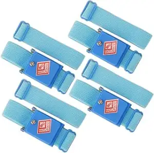 GTIWUNG 4 Stück Schnurlos Anti-Statisch Armband,Blau Antistatik Armbänder,Antistatisches Kabellos...