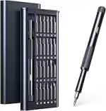 JOREST 25 in 1 Feinmechaniker Schraubendreher Set, Pocket Tragbares Mini Werkzeug mit Torx T5, Re...