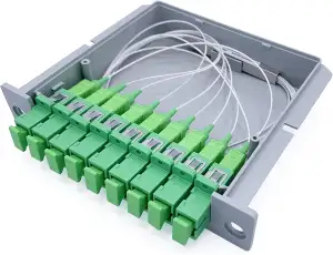 Elfcam® - Optischer Splitter Glasfaser-PLC-Splitter (Fasersplitter) SC/APC, PLC 