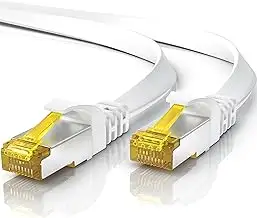5m CAT 7 Netzwerkkabel Flach, Ethernet Kabel, Gigabit Lan 10 Gbit s, Patchkabel,