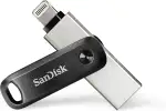 SANDISK iXpand Go Flash-Laufwerk iPhone Speicher 256 GB (iPad kompatibel, automatisches Backup, Schlüsselanhänger-Funktion, USB 3.0, iXpand App)