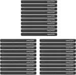 deleyCON 30x Klett Kabelbinder 15cm Klettband 12mm Breit Kabelmanagement Kabelorganizer Klettkabelbinder Klettverschluss Schwarz