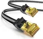 CSL - 5m CAT 7 Netzwerkkabel Flach und Dünn - Lan Kabel für 10 Gigabit High Speed, Internetkabel,...
