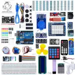 ELEGOO UNO R3 Ultimate Starter Kit, Kompatibel mit Arduino IDE Vollständigster Elektronik Projekt Baukasten mit deutschem Tutorial, UNO R3 Mikrocontroller Board und Zubehör (mehr als 200 Teile)